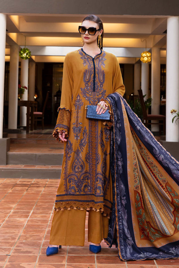 Maria B | M Prints Winter 25 | MPT-2803-A by Maria B - Designer Dress  - Type : Ladies Clothes - Available at Libayah - 100% Original 