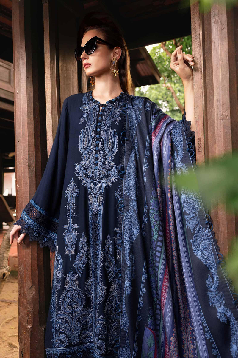 Maria B | M Prints Winter 25 | MPT-2803-B by Maria B - Designer Dress  - Type : Ladies Clothes - Available at Libayah - 100% Original 