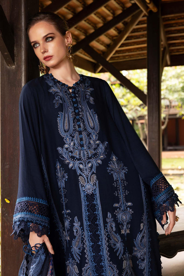 Maria B | M Prints Winter 25 | MPT-2803-B by Maria B - Designer Dress  - Type : Ladies Clothes - Available at Libayah - 100% Original 