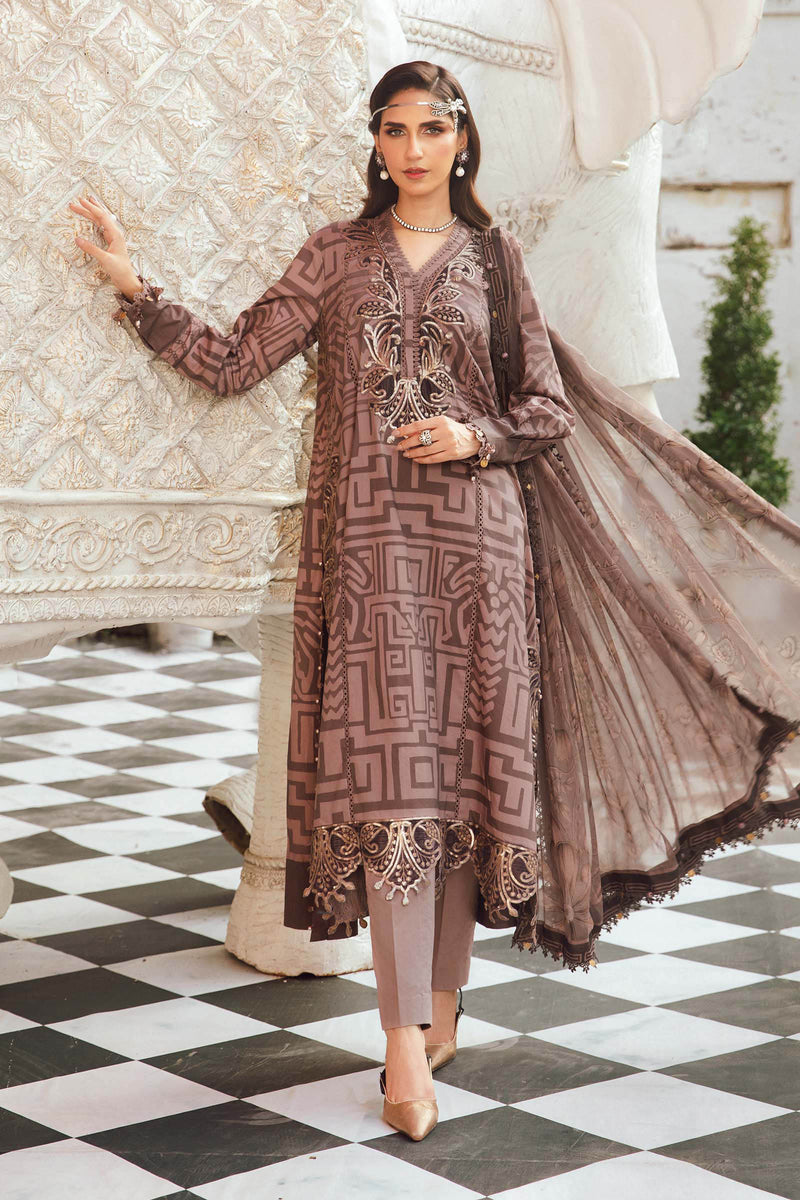 MPT-2703-B – authentic Pakistani dress from the Maria B M Prints Winter 25 collection for women in the UK
