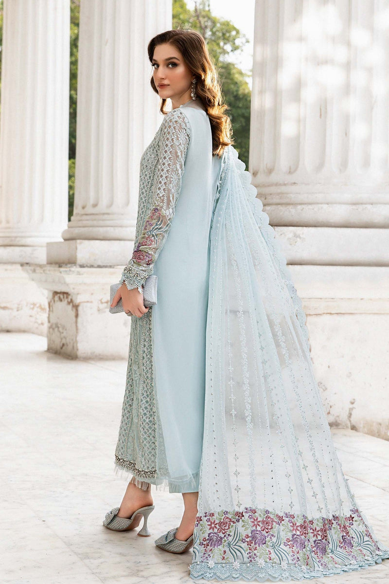 Maria B | Chiffon Formals 24 | Chiffon Suit | MPC-24-103 by Maria B - Designer Dress - Type: Formal - Available at Libayah - 100% Original