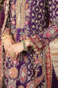 Maria B | Mbroidered Formals 24 | Organza Suit | BD-2903 by Maria B - Designer Dress  - Type : Wedding Dress - Available at Libayah - 100% Original 