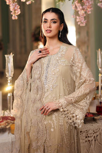 Maria b | Chiffon Formals 26 | MPC-26-103-Olive Gold by Maria B - Designer Dress  - Type : Ladies Clothes - Available at Libayah - 100% Original 