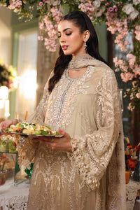 Maria b | Chiffon Formals 26 | MPC-26-103-Olive Gold by Maria B - Designer Dress  - Type : Ladies Clothes - Available at Libayah - 100% Original 