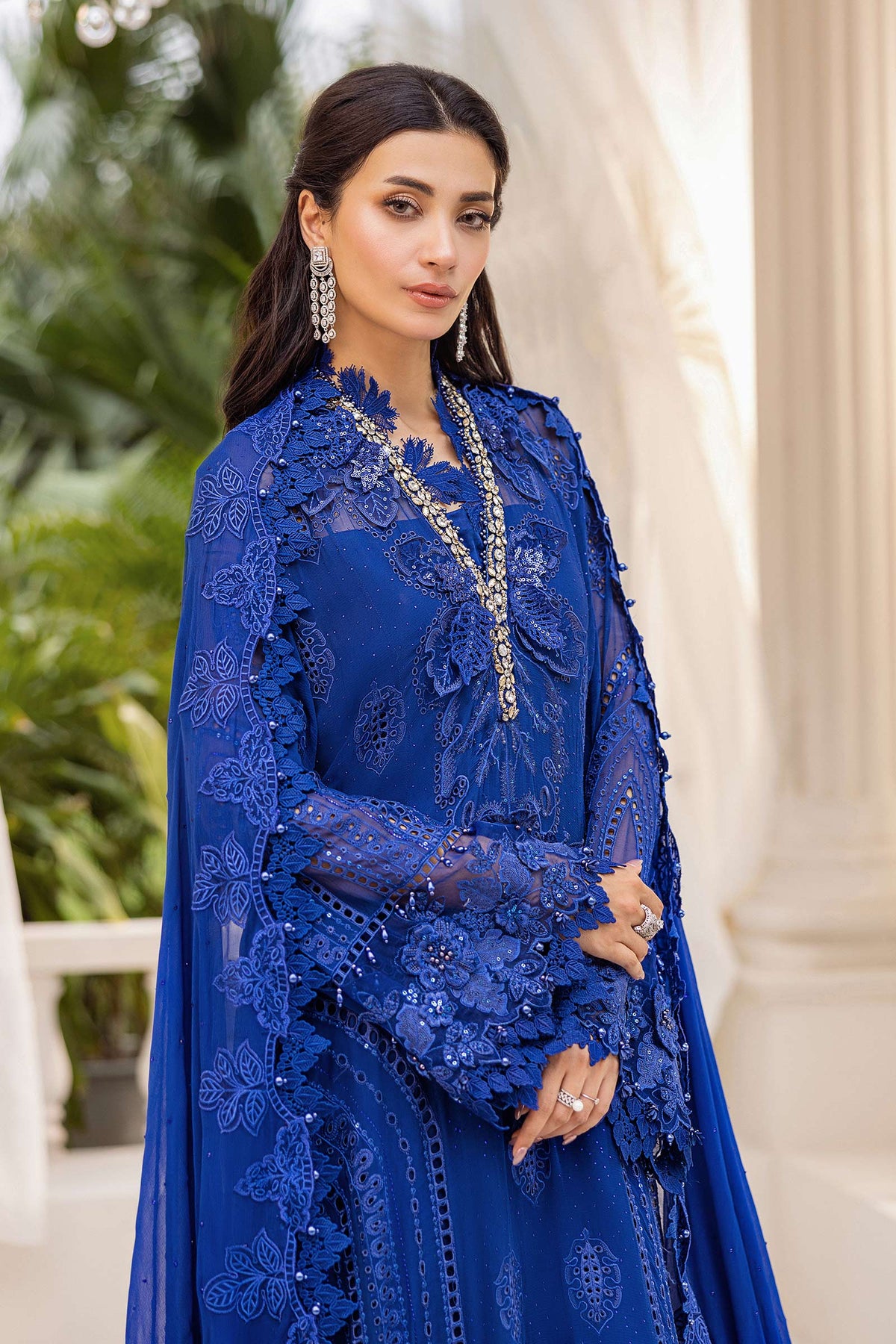 Maria B | Chiffon Formals 25 | MPC-25-103 by Maria B - Designer Dress  - Type : Ladies Clothes - Available at Libayah - 100% Original 