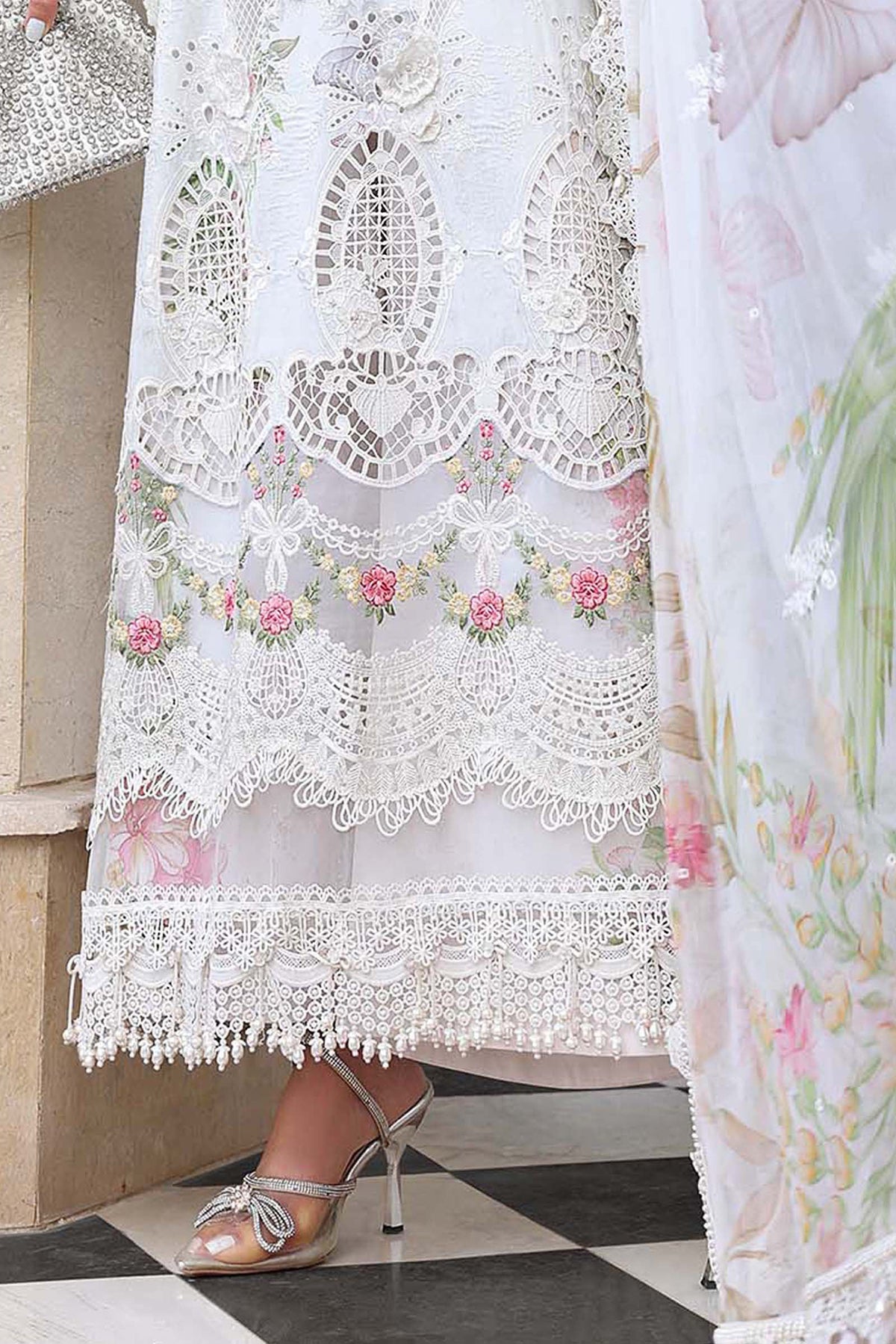 Maria B | Luxury Lawn 26 | EL-26-03 by Maria B - Designer Dress  - Type : Ladies Clothes - Available at Libayah - 100% Original 