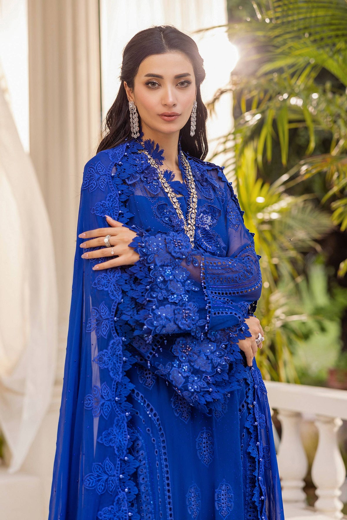 Maria B | Chiffon Formals 25 | MPC-25-103 by Maria B - Designer Dress  - Type : Ladies Clothes - Available at Libayah - 100% Original 