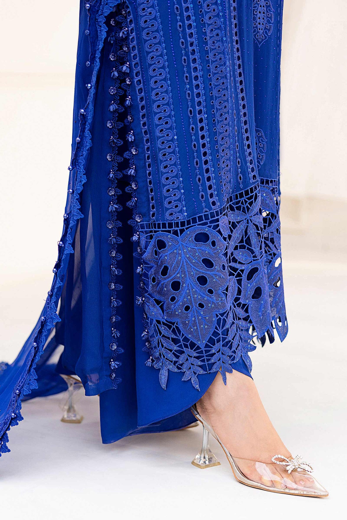 Maria B | Chiffon Formals 25 | MPC-25-103 by Maria B - Designer Dress  - Type : Ladies Clothes - Available at Libayah - 100% Original 