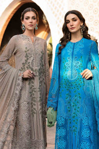 Maria B | Luxury Lawn 25 | D-2503-B by Maria B - Designer Dress - Type: Ladies Clothes - Available at Libayah - 100% Original