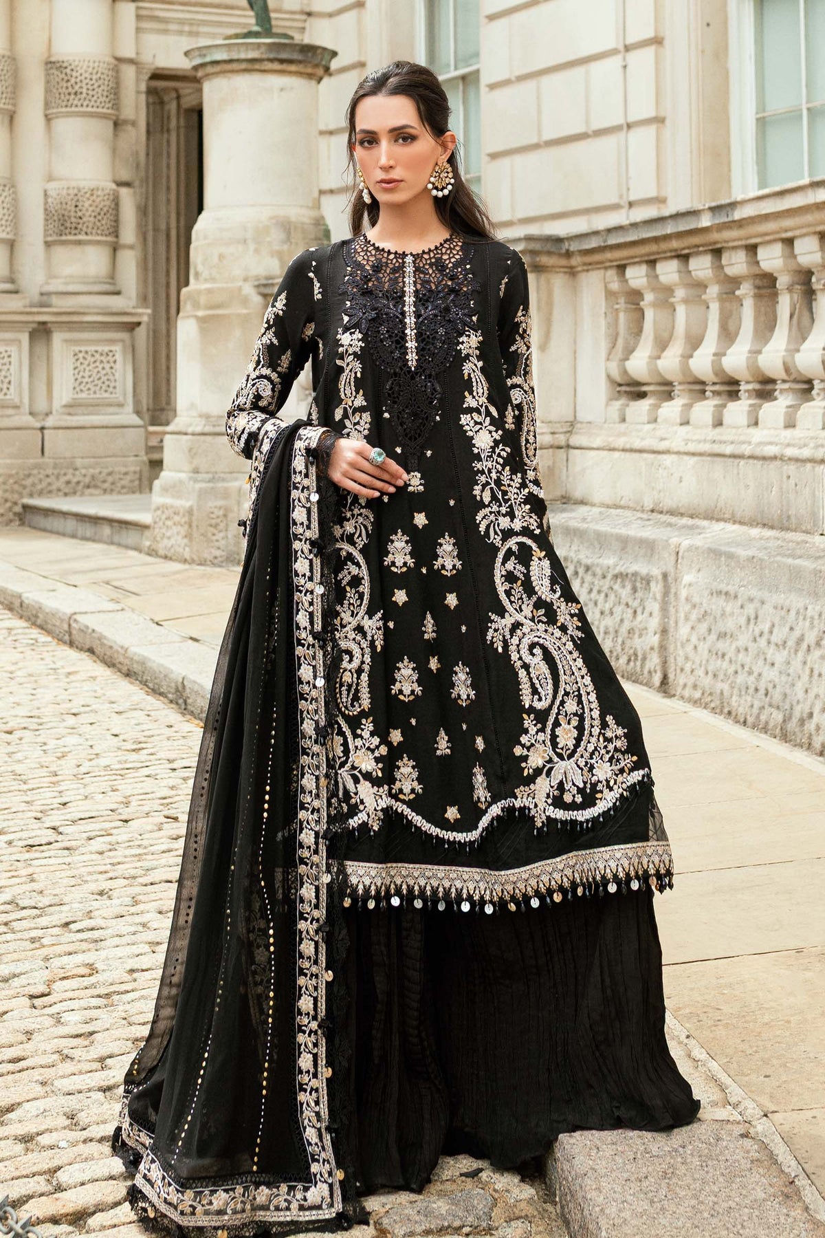 Maria B | Soiree Formals 25 | WF-09-03 by Maria B - Designer Dress - Type : Ladies Clothes - Available at Libayah - 100% Original 