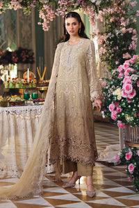 Maria b | Chiffon Formals 26 | MPC-26-103-Olive Gold by Maria B - Designer Dress  - Type : Ladies Clothes - Available at Libayah - 100% Original 