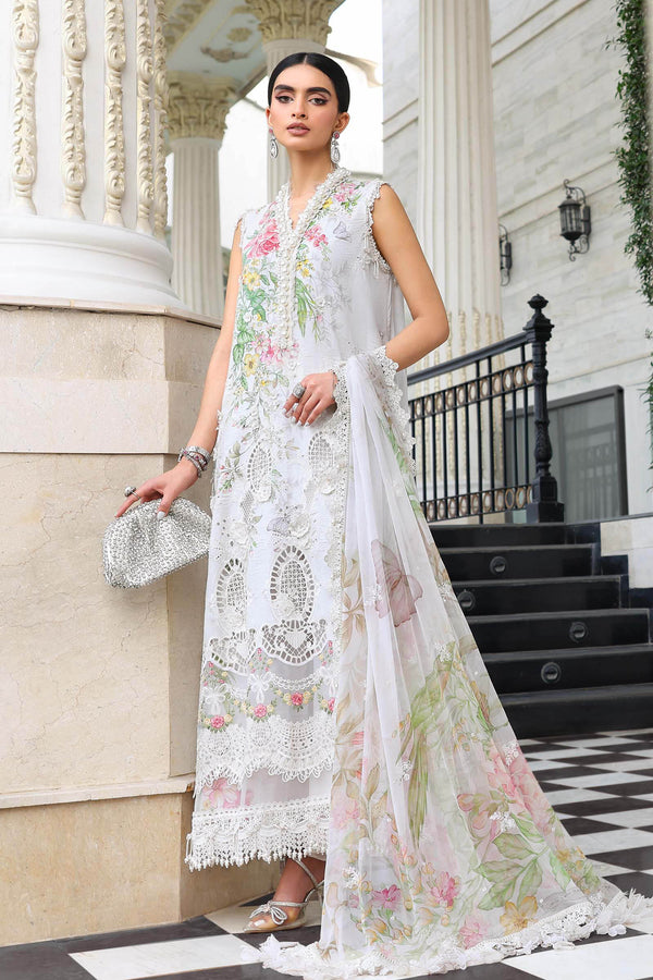 Maria B | Luxury Lawn 26 | EL-26-03 by Maria B - Designer Dress  - Type : Ladies Clothes - Available at Libayah - 100% Original 