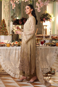 Maria b | Chiffon Formals 26 | MPC-26-103-Olive Gold by Maria B - Designer Dress  - Type : Ladies Clothes - Available at Libayah - 100% Original 