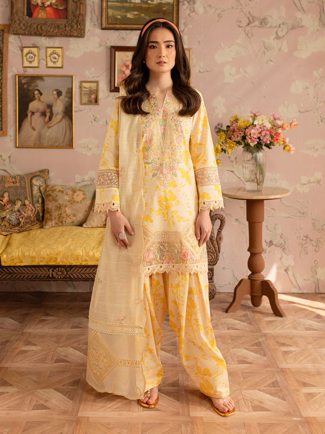 Mahnur | Leila Printkari Edit 25 | LP - 03 by Mahnur - Designer Dress - Type: Ladies Clothes - Available at Libayah - 100% Original