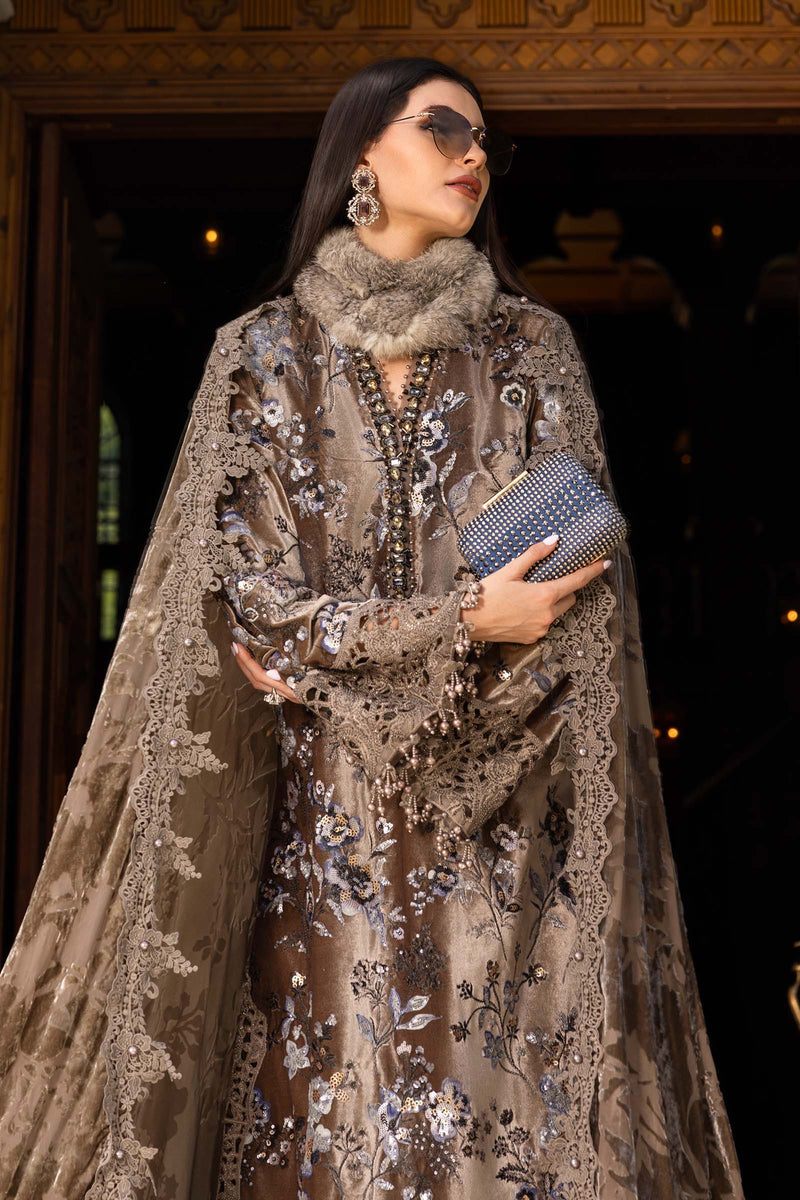 Maria B | Winter Luxe 25 | WL-1303 by Maria B - Designer Dress - Type : Ladies Clothes - Available at Libayah - 100% Original 