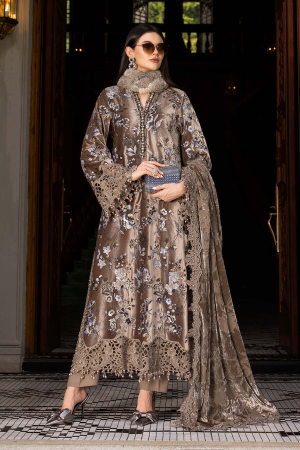 Maria B | Winter Luxe 25 | WL-1303 by Maria B - Designer Dress - Type : Ladies Clothes - Available at Libayah - 100% Original 