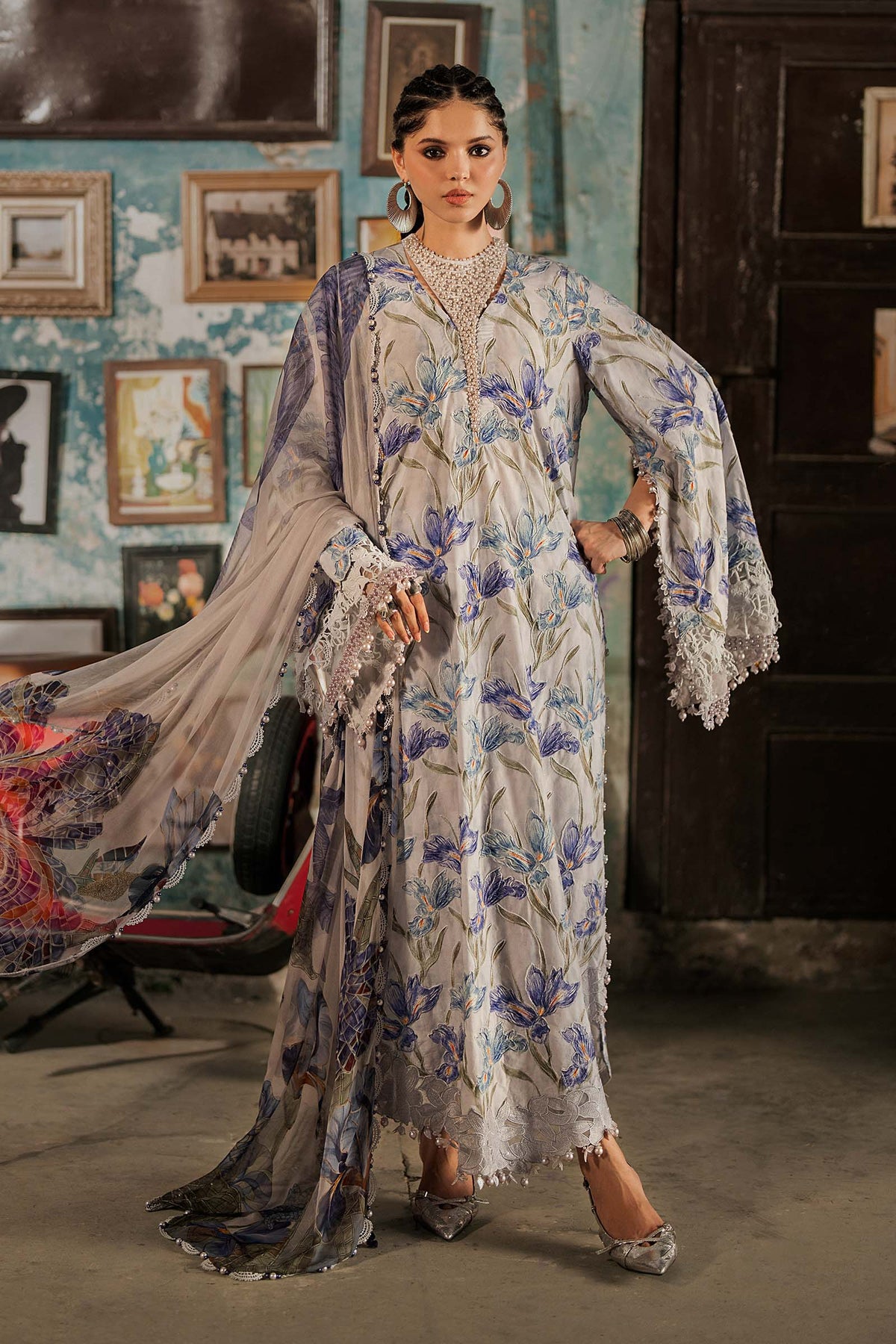 Maria B | M Prints Winter Fall 2026 | MPT-3104-A by Maria B - Designer Dress  - Type : Ladies Clothes - Available at Libayah - 100% Original 