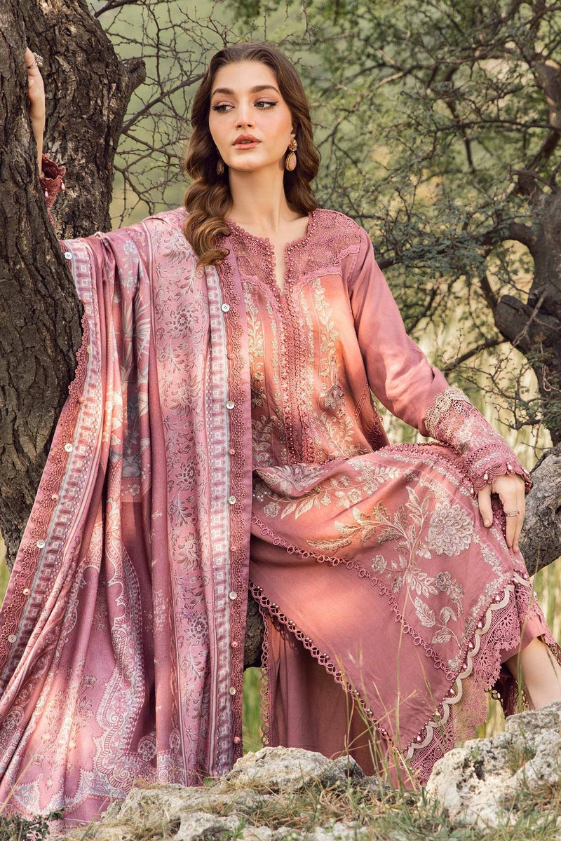 Maria B | M Prints Winter 24 | MPT-2404-A by Maria B - Designer Dress  - Type : Ladies Clothes - Available at Libayah - 100% Original 