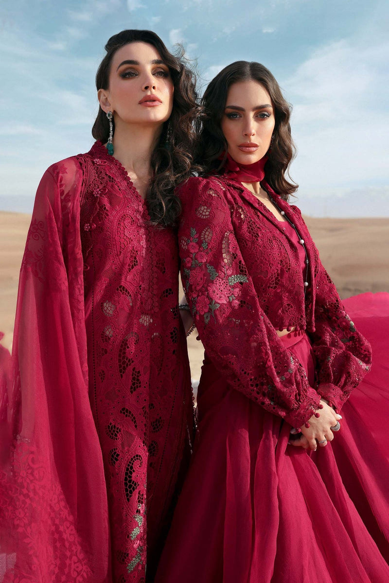 Maria B | Luxury Lawn 25 | D-2504-A by Maria B - Designer Dress - Type: Ladies Clothes - Available at Libayah - 100% Original