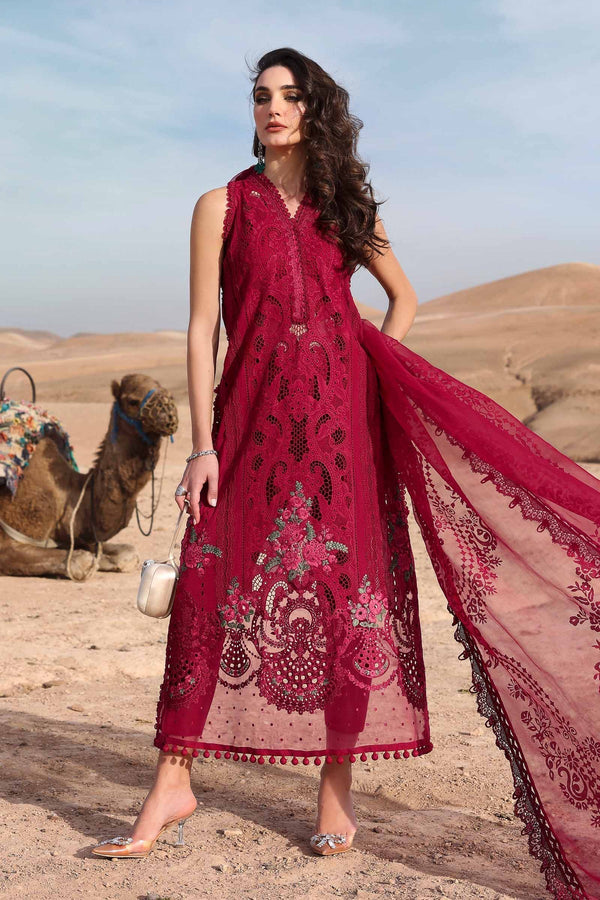 Maria B | Luxury Lawn 25 | D-2504-A by Maria B - Designer Dress - Type: Ladies Clothes - Available at Libayah - 100% Original