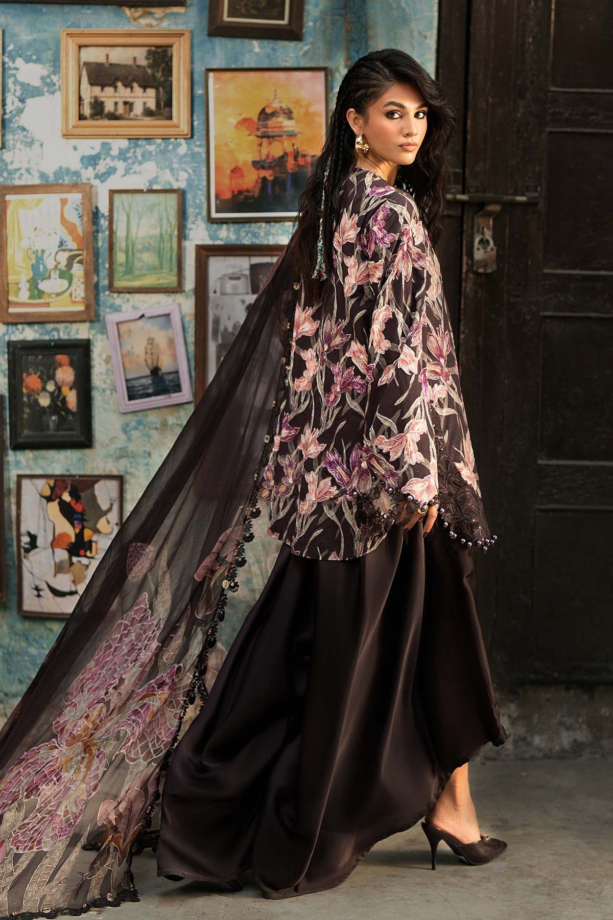 Maria B | M Prints Winter Fall 2026 | MPT-3104-B by Maria B - Designer Dress  - Type : Ladies Clothes - Available at Libayah - 100% Original 