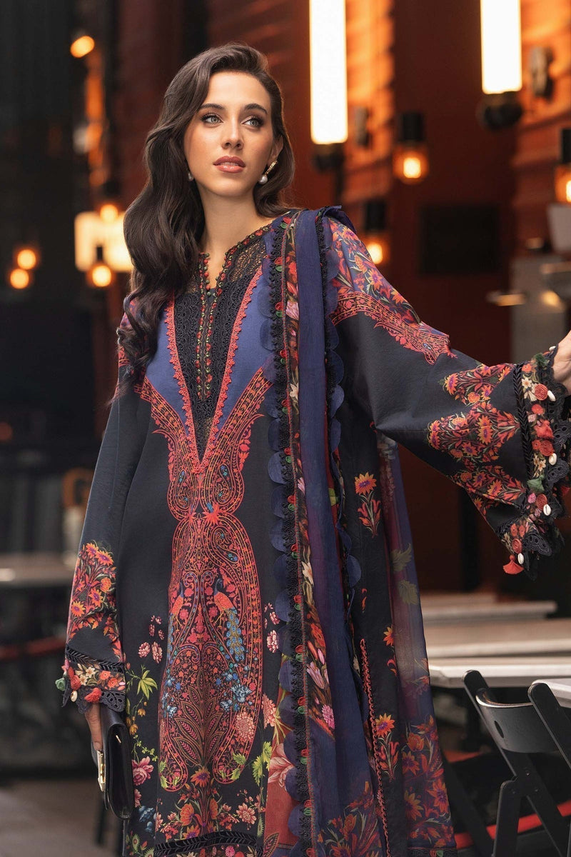 Maria B | M Prints Fall Edit 24 | MPT-2304-B by Maria B - Designer Dress  - Type : Ladies Clothes - Available at Libayah - 100% Original 