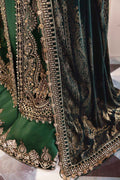 Maria B | Mbroidered Formals 24 | Velvet Suit | BD-2904 by Maria B - Designer Dress  - Type : Wedding Dress - Available at Libayah - 100% Original 