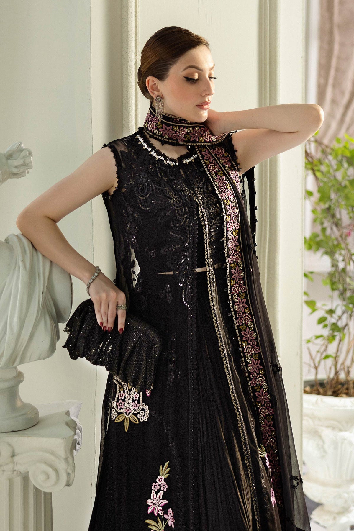 Maria B | Chiffon Formals 25 | MPC-25-104 by Maria B - Designer Dress  - Type : Ladies Clothes - Available at Libayah - 100% Original 