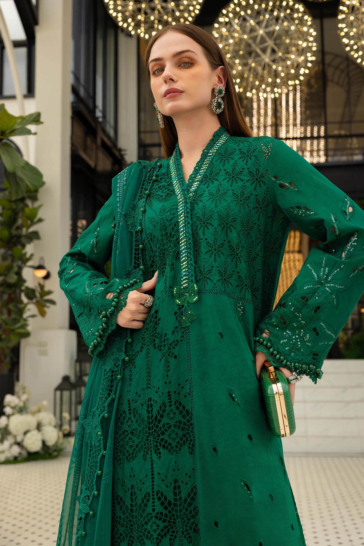 Maria B | luxury Lawn 26 | EL-26-04 by Maria B - Designer Dress  - Type : Ladies Clothes - Available at Libayah - 100% Original 