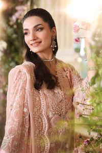 Maria b | Chiffon Formals 26 | MPC-26-104-Peach Pink by Maria B - Designer Dress  - Type : Ladies Clothes - Available at Libayah - 100% Original 