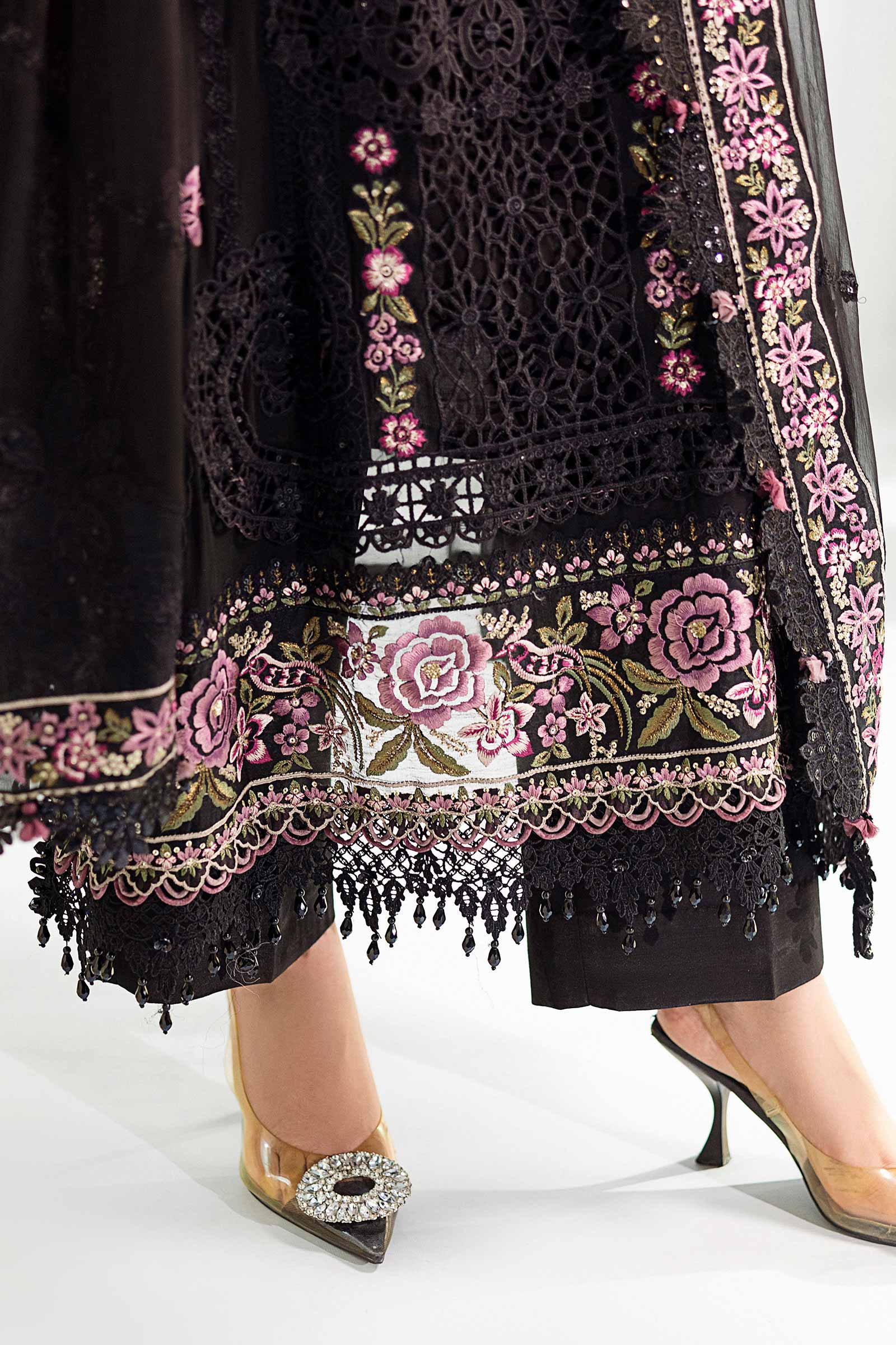 Maria B | Chiffon Formals 25 | MPC-25-104 by Maria B - Designer Dress  - Type : Ladies Clothes - Available at Libayah - 100% Original 