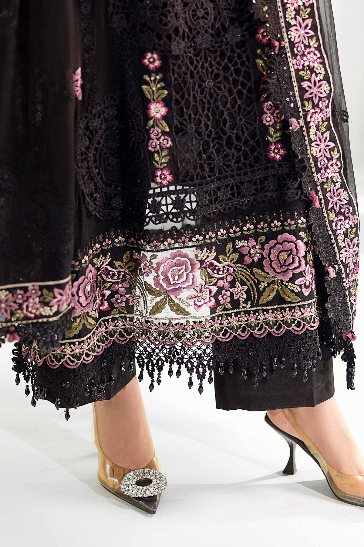 Maria B | Chiffon Formals 25 | MPC-25-104 by Maria B - Designer Dress  - Type : Ladies Clothes - Available at Libayah - 100% Original 