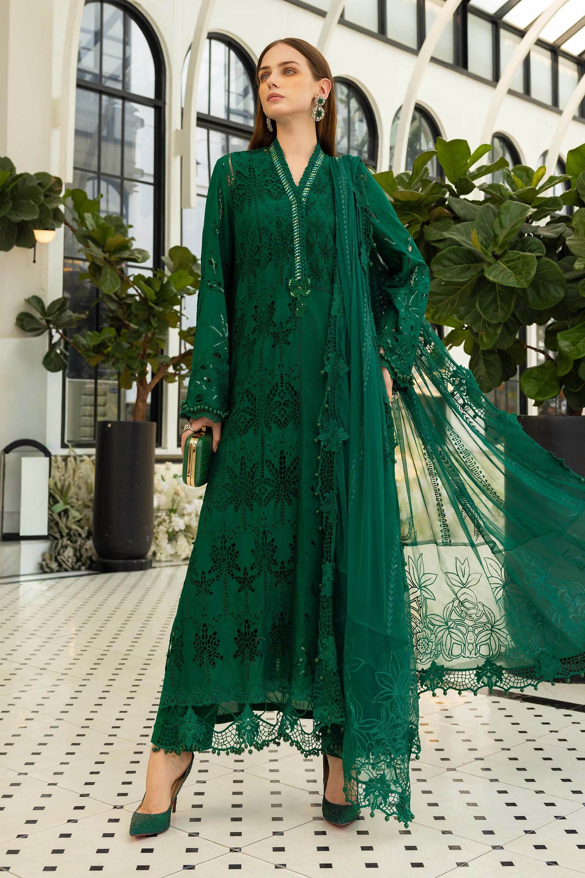 Maria B | luxury Lawn 26 | EL-26-04 by Maria B - Designer Dress  - Type : Ladies Clothes - Available at Libayah - 100% Original 
