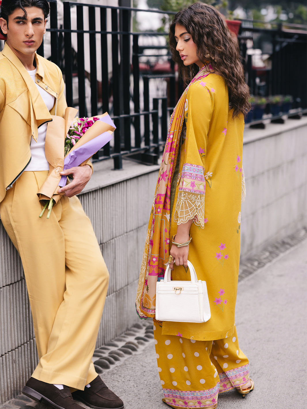 Mahnur | Broadway Luxury Lawn 25 | Buttercup by Mahnur - Designer Dress - Type: Ladies Clothes - Available at Libayah - 100% Original