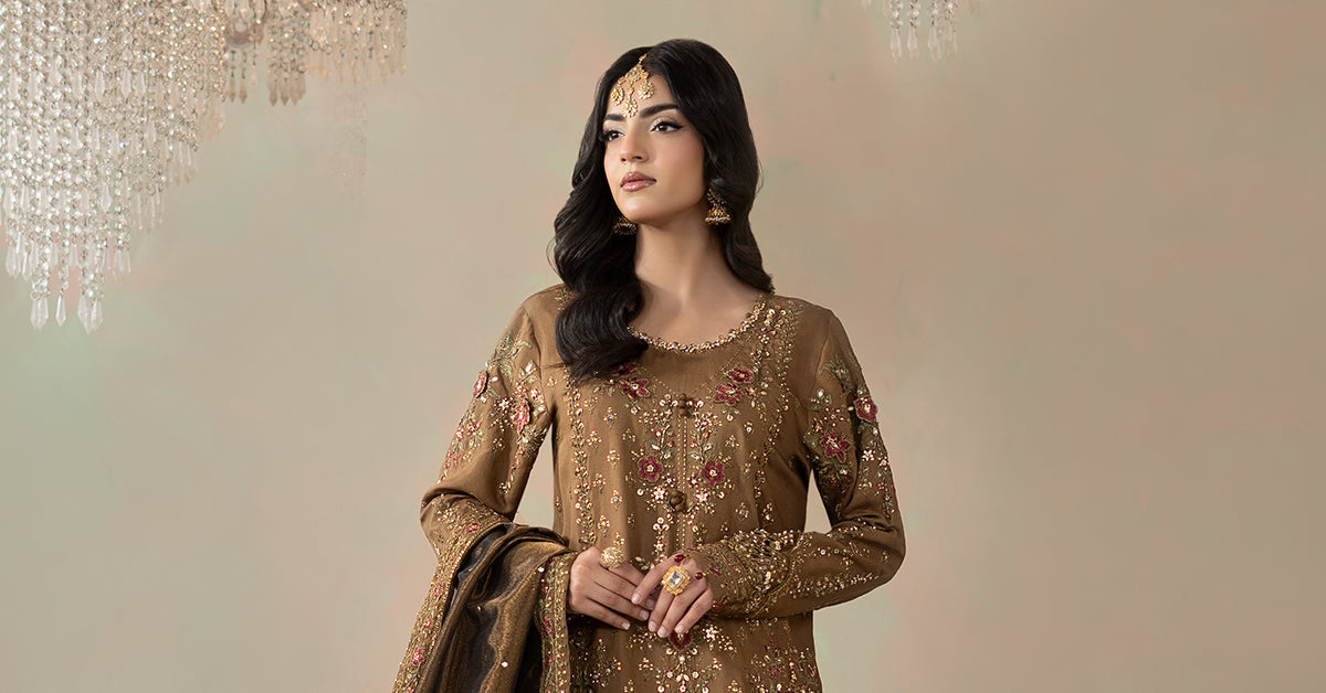 Maria B | Soiree Formals | WFS-09-04 by Maria B - Designer Dress - Type : Ladies Clothes - Available at Libayah - 100% Original 