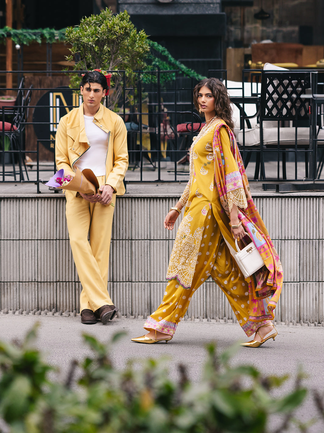 Mahnur | Broadway Luxury Lawn 25 | Buttercup by Mahnur - Designer Dress - Type: Ladies Clothes - Available at Libayah - 100% Original