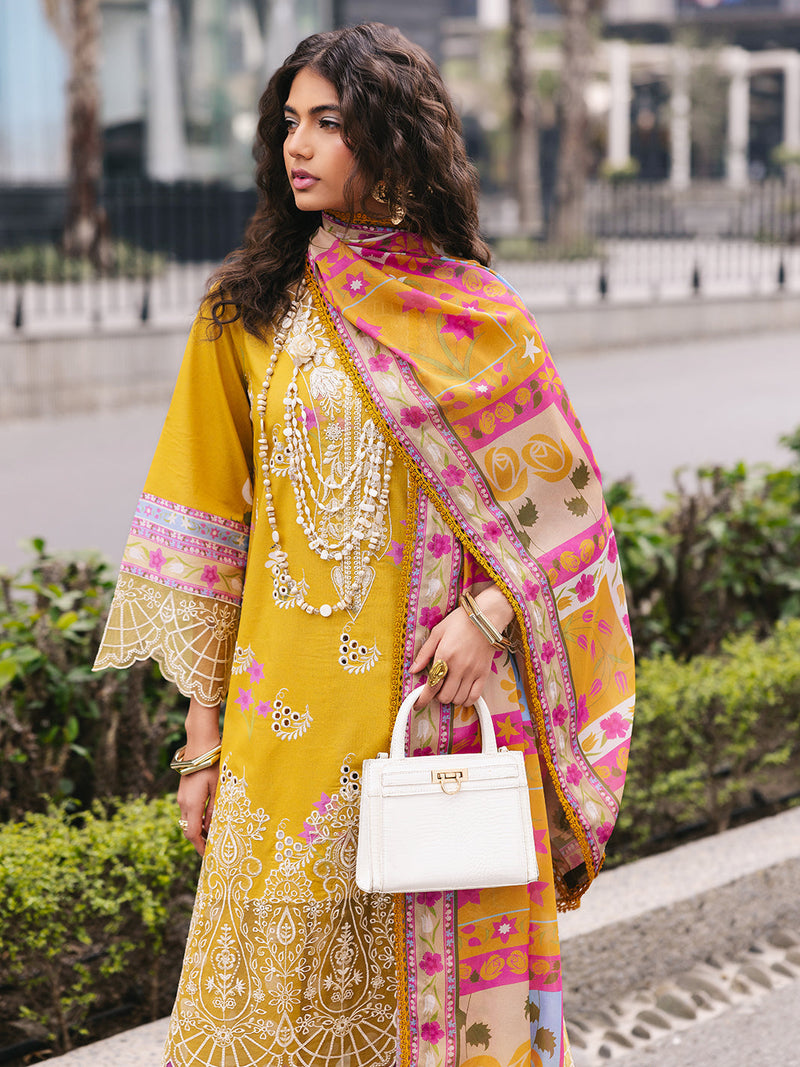 Mahnur | Broadway Luxury Lawn 25 | Buttercup by Mahnur - Designer Dress - Type: Ladies Clothes - Available at Libayah - 100% Original