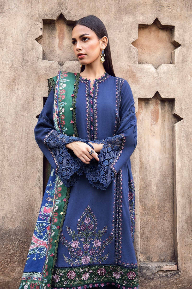 Maria B | M Prints Winter 24 | MPT-2405-A by Maria B - Designer Dress  - Type : Ladies Clothes - Available at Libayah - 100% Original 