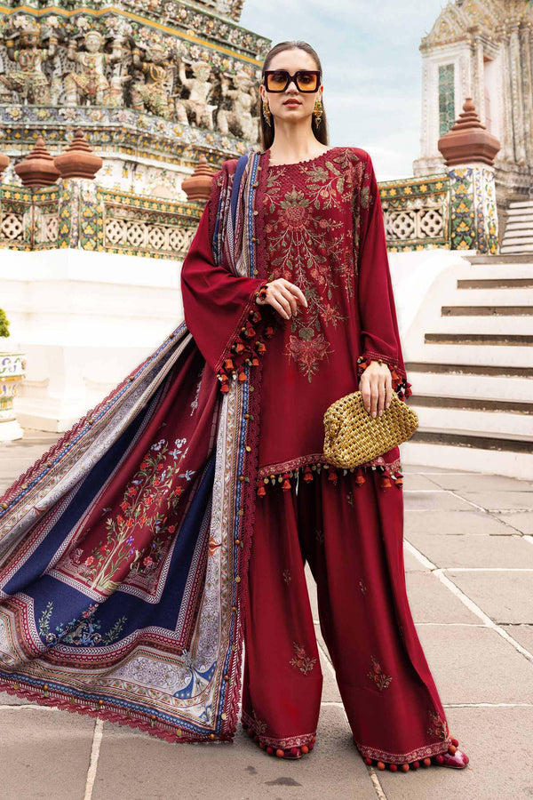 Maria B | M Prints Winter 25 | MPT-2805-A by Maria B - Designer Dress  - Type : Ladies Clothes - Available at Libayah - 100% Original 