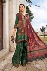 Maria B | M Prints Fall Edit 24 |  MPT-2305-B by Maria B - Designer Dress  - Type : Ladies Clothes - Available at Libayah - 100% Original 