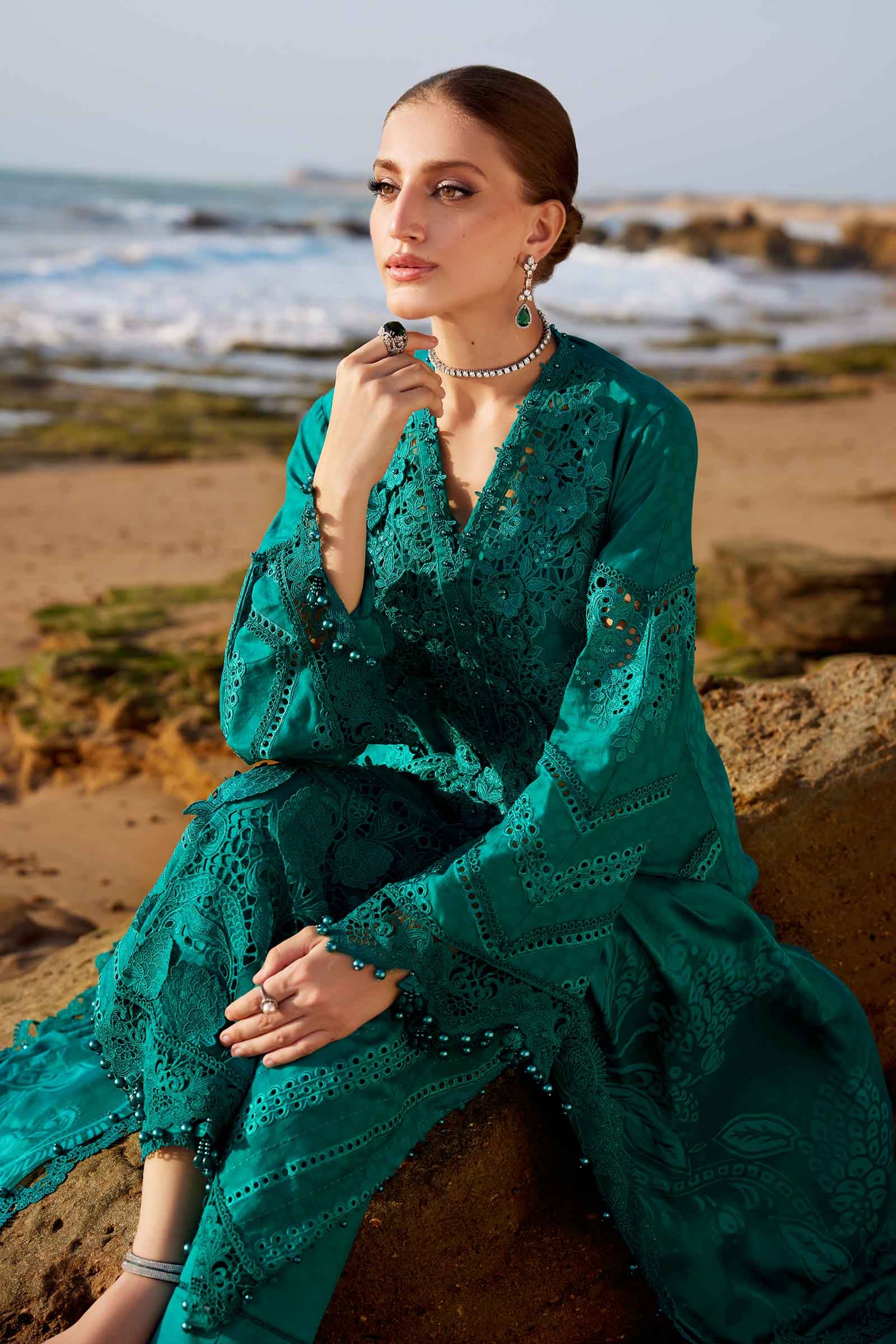 Maria B | Eid Collection 25 | 25-05 by Maria B - Designer Dress - Type: Ladies Clothes - Available at Libayah - 100% Original