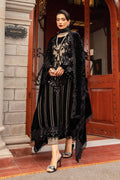 Maria B | Winter Luxe 24 | Velvet DL-1205 by Maria B - Designer Dress  - Type : Ladies Clothes - Available at Libayah - 100% Original 