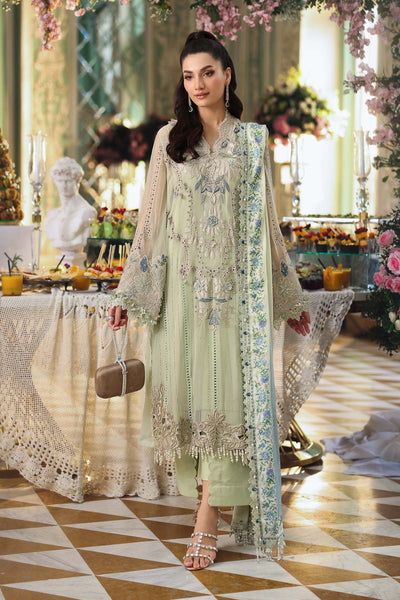 Maria b | Chiffon Formals 26 | MPC-26-105-Pistachio Green