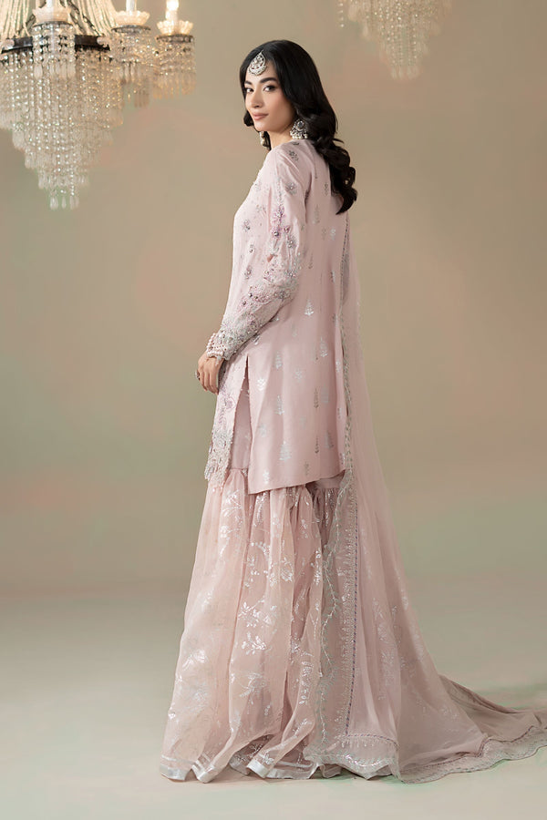 Maria B | Soiree Formals | WFS-09-05-Nude by Maria B - Designer Dress - Type : Ladies Clothes - Available at Libayah - 100% Original 