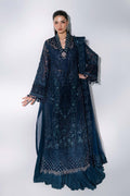 Maria B | Mbroidered Wedding Formals 26 | BD-3106-Peacock Blue by Maria B - Designer Dress  - Type : Ladies Clothes - Available at Libayah - 100% Original 