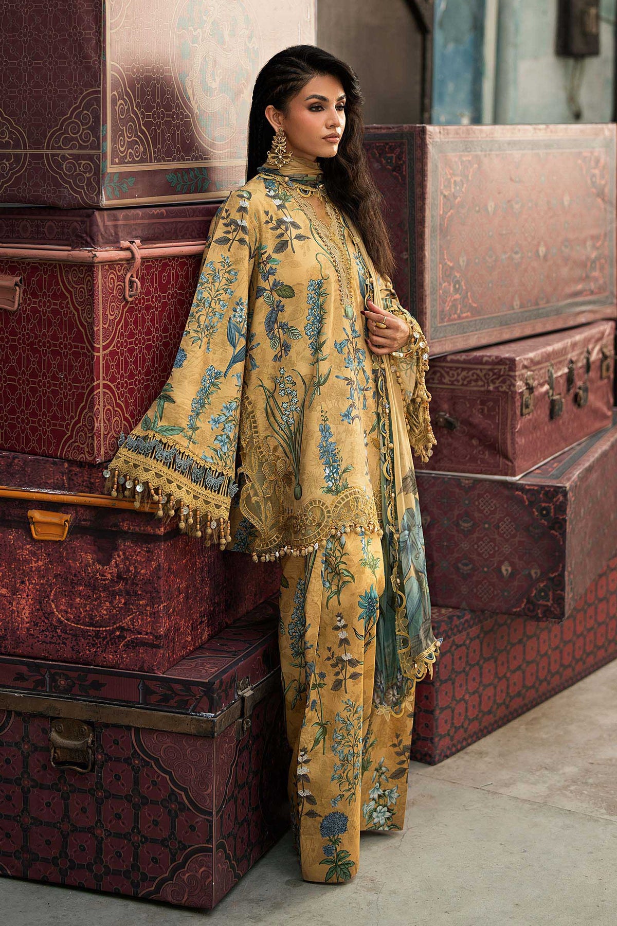 Maria B | M Prints Winter Fall 2026 | MPT-3106-A by Maria B - Designer Dress  - Type : Ladies Clothes - Available at Libayah - 100% Original 