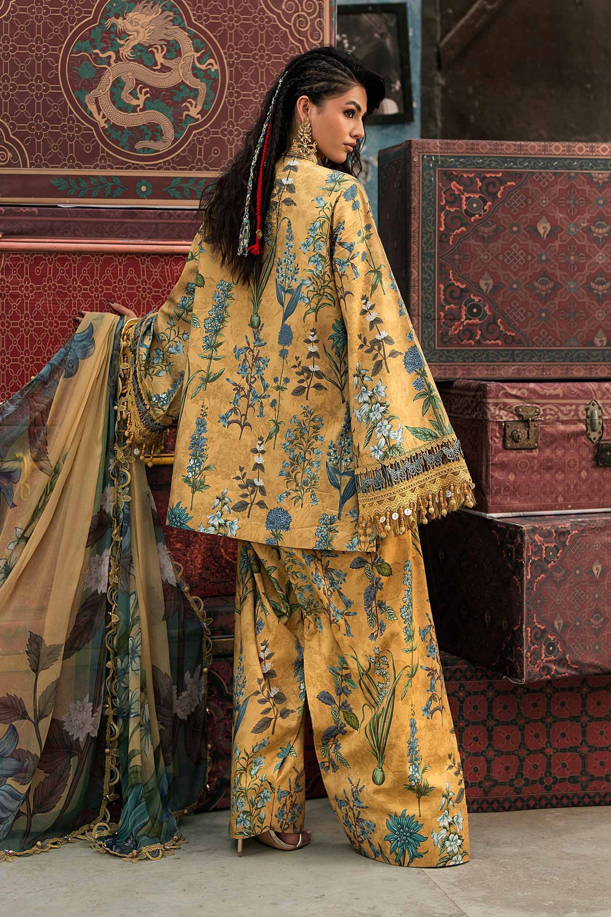 Maria B | M Prints Winter Fall 2026 | MPT-3106-A by Maria B - Designer Dress  - Type : Ladies Clothes - Available at Libayah - 100% Original 