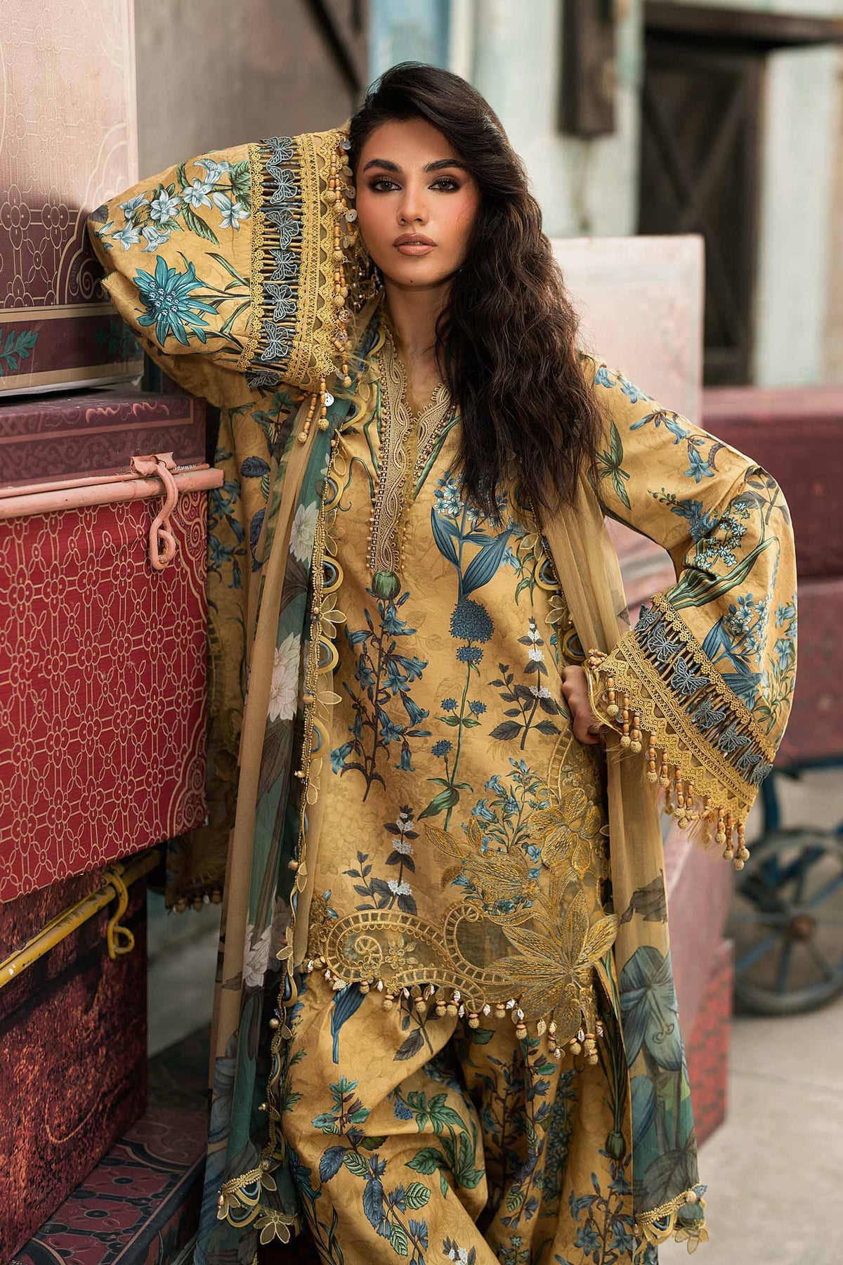 Maria B | M Prints Winter Fall 2026 | MPT-3106-A by Maria B - Designer Dress  - Type : Ladies Clothes - Available at Libayah - 100% Original 