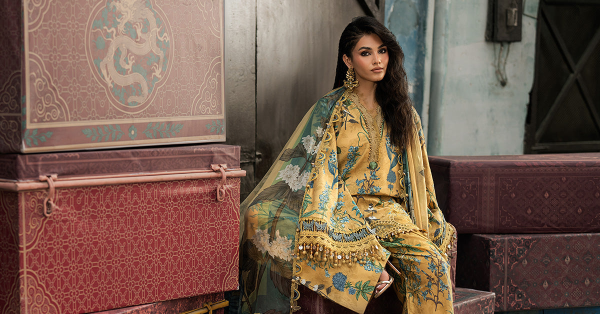 Maria B | M Prints Winter Fall 2026 | MPT-3106-A by Maria B - Designer Dress  - Type : Ladies Clothes - Available at Libayah - 100% Original 