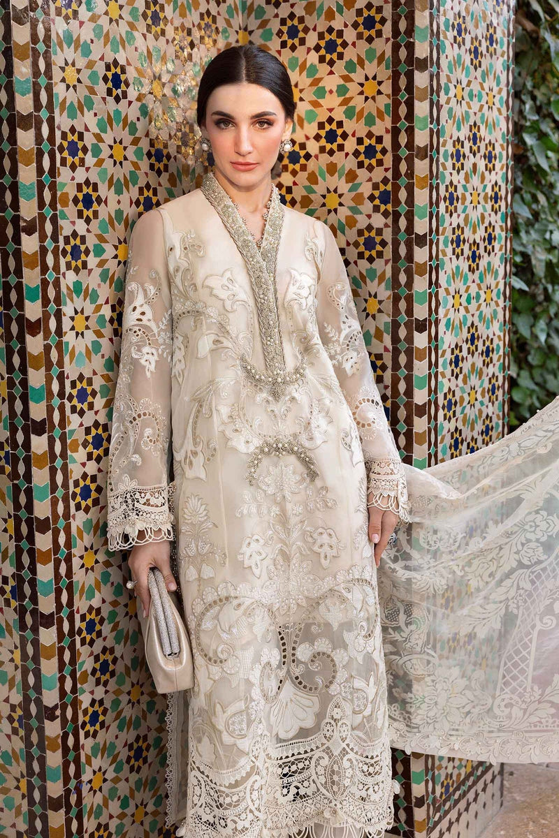 Maria B | Luxury Lawn 25 | D-2506-A by Maria B - Designer Dress - Type: Ladies Clothes - Available at Libayah - 100% Original